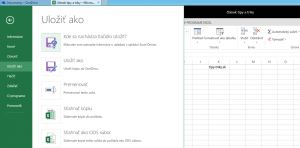 Excel online - vytvorenie tabuľky v cloude